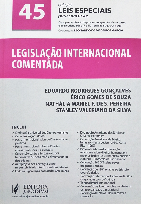 Legislação Internacional Comentada (Coleção Leis Especiais Para Concursos)